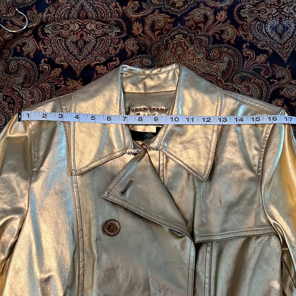 Ralph Lauren Gold Coat Size Large - Picture 9 of 11